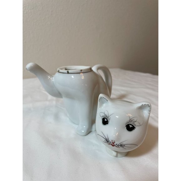 Vintage Chinese MCM Porcelain Creamer - Good Luck Cat/Maneki Neko - Picture 5 of 7
